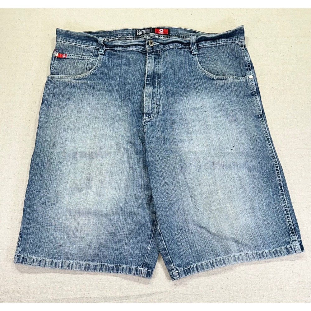 Vintage SOUTHPOLE Men's 42 RED TAB Denim Jean Shorts Skater Punk Wear‎